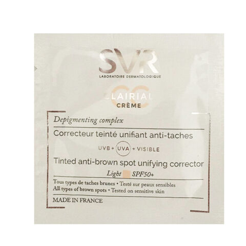 SVR Clairial CC Creme SPF 50+ Renkli Bakım Kremi Light 2ml SVR Clairial CC Creme SPF 50+ Renkli Bakım Kremi Light 2ml