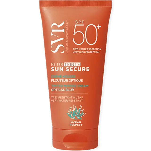 Svr Sun Secure Blur Tinted Mousse Cream SPF 50+ Renkli Köpük Güneş Koruyucu 50ml - 1