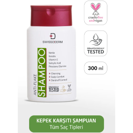 Swissoderm Anti Flake Shampoo - Kepek Karşıtı Şampuan 300ml - 4