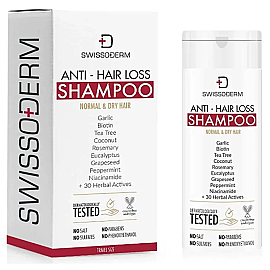 Swissoderm Anti Hair Loss Shampoo - Saç Dökülmesine Karşı Şampuan Normal/Kuru Saç 50ml - Swissoderm