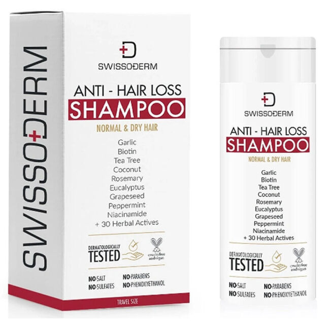 Swissoderm Anti Hair Loss Shampoo - Saç Dökülmesine Karşı Şampuan Normal/Kuru Saç 50ml - 1