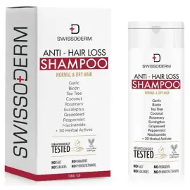 Swissoderm Anti Hair Loss Shampoo - Saç Dökülmesine Karşı Şampuan Normal/Kuru Saç 50ml - SWISSODERM