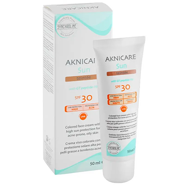 Synchroline Aknicare Sun Tinted SPF 30 - Renkli Güneş Kremi 50ml - 1