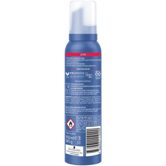 Taft Ultra Saç Köpüğü 150ml - 2