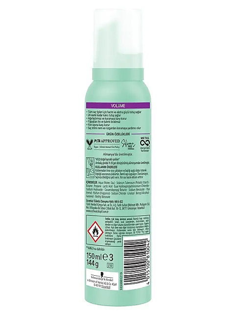 Taft Volume Ekstra Güçlü Saç Köpüğü 150ml - 2