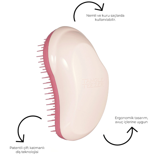Tangle Teezer Original Fine & Fragile Saç Fırçası - Pembe Mercan - 2