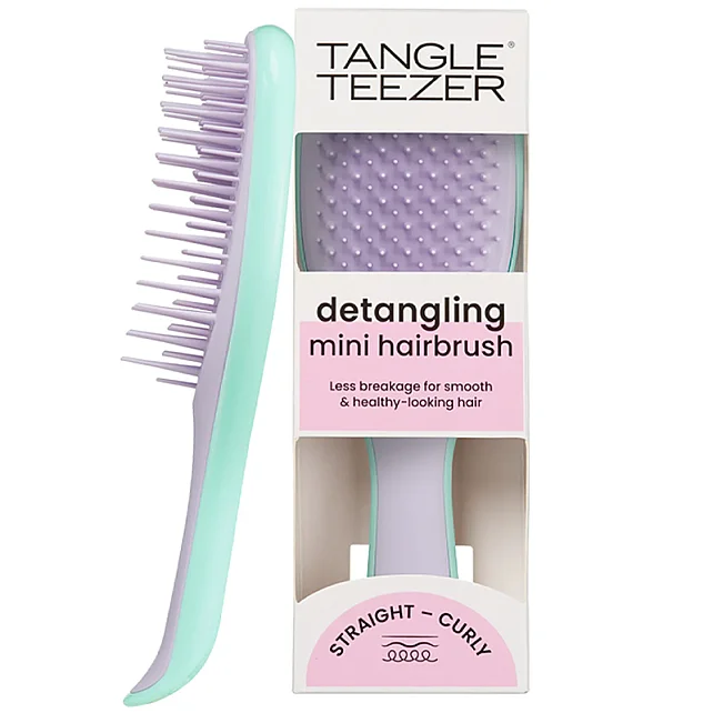 Tangle Teezer Ultimate Detangler Mini Mint Wisteria Leaf - Saç Fırçası - 1