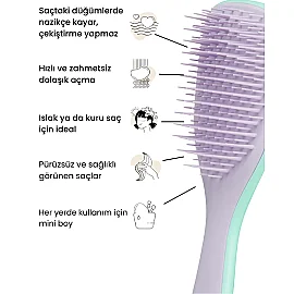 Tangle Teezer Ultimate Detangler Mini Mint Wisteria Leaf - Saç Fırçası - 2
