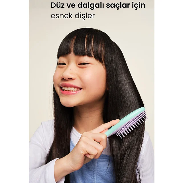 Tangle Teezer Ultimate Detangler Mini Mint Wisteria Leaf - Saç Fırçası - 3