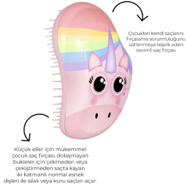 Tangle Teezer Unicorn Mini Çocuklar için Pembe Saç Fırçası - 2