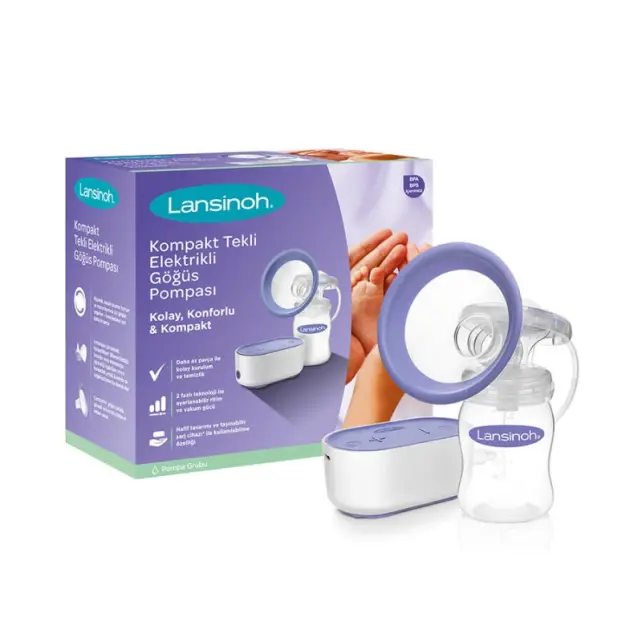 Lansinoh Tekli Elektrikli Göğüs Pompası - 1
