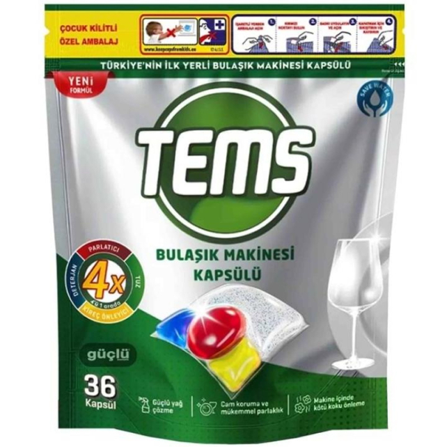Tems Bulaşık Makinesi Kapsülü 36 Adet - 1