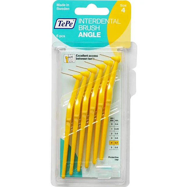 Tepe Angle Saplı Arayüz Fırçası 0.7 Mm Sarı - 1
