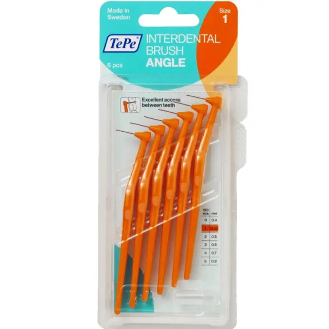 Tepe Angle Saplı Arayüz Fırçası 0.45 mm Turuncu - 1