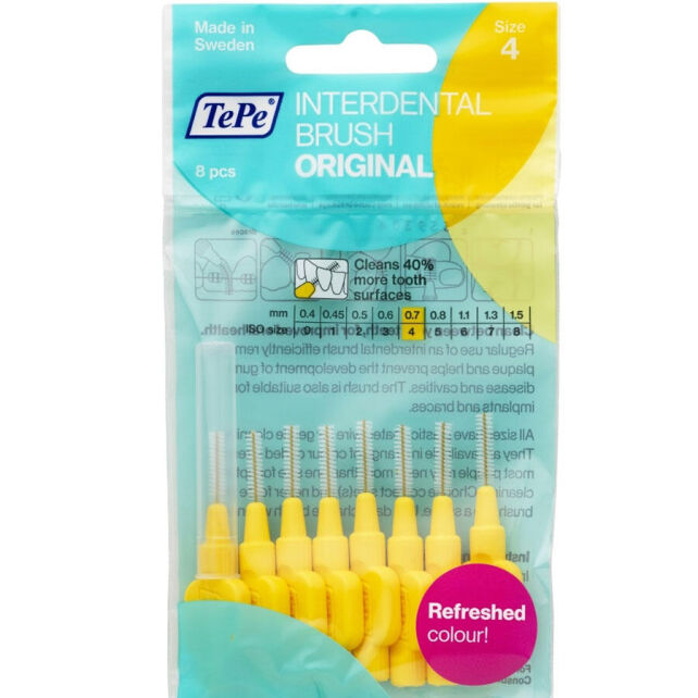 Tepe Arayüz Fırçası 0.7 mm Sarı Tepe Arayüz Fırçası 0.7 mm Sarı