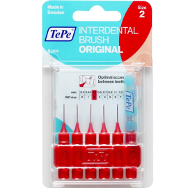 Tepe Blister Arayüz Fırçası 0.5 mm Kırmızı 6'lı - Tepe