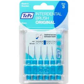 Tepe Blister Arayüz Fırçası 0.6 mm Mavi 6'lı - Tepe