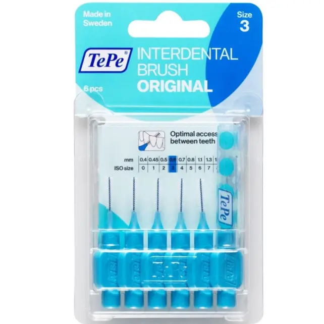 Tepe Blister Arayüz Fırçası 0.6 mm Mavi 6'lı - 1