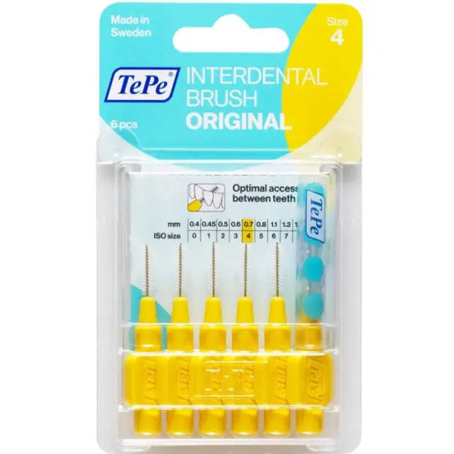 Tepe Blister Arayüz Fırçası 0.7 mm Sarı 6'lı - 1