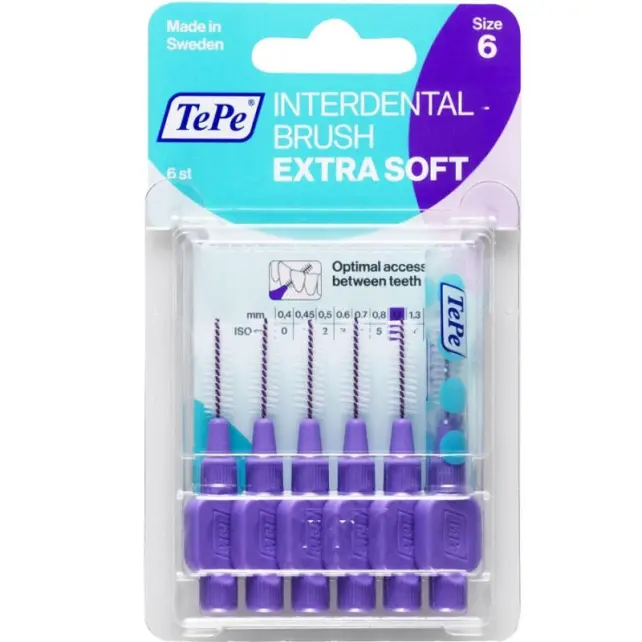 Tepe Blister Arayüz Fırçası 1.1 mm Mor 6'lı - 1
