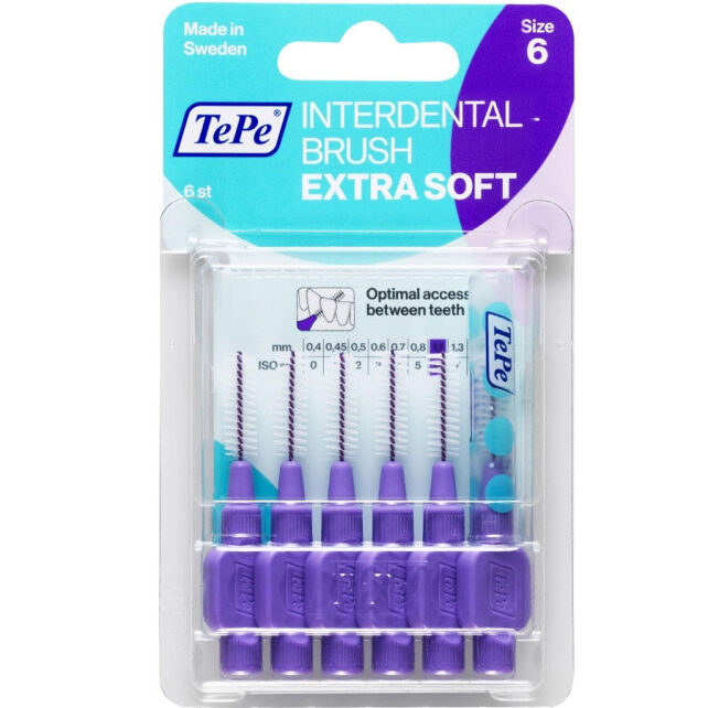 Tepe Blister Arayüz Fırçası 1.1 mm Mor 6'lı Tepe Blister Arayüz Fırçası 1.1 mm Mor 6'lı