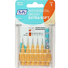 Tepe Blister Extra Soft Arayüz Fırçası 0.45 Mm Turuncu 6'lı - Tepe