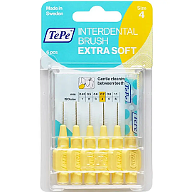 Tepe Blister Extra Soft Arayüz Fırçası 0.7 Mm Sarı 6'lı - Tepe