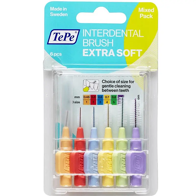 Tepe Blister Extra Soft Arayüz Fırçası Set 6'lı