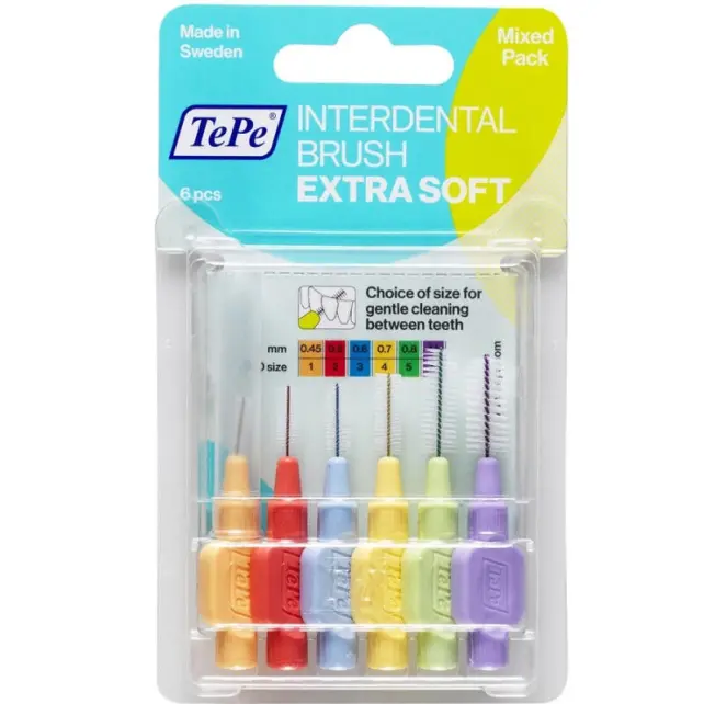 Tepe Blister Extra Soft Arayüz Fırçası Set 6'lı - 1