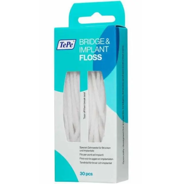 TePe Bridge & Implant Floss Diş İpi 30 Adet - 1