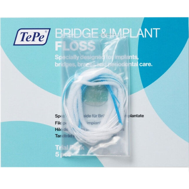 Tepe Bridge & Implant Floss Diş İpi 5'li Tepe Bridge & Implant Floss Diş İpi 5'li