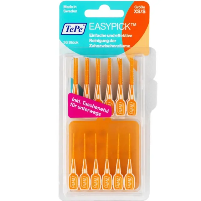 Tepe Easypick Plastik Diş Arası Temizleme - Turuncu XS/S - 1