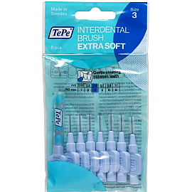 Tepe Extra Soft Arayüz Fırçası 0.6 Mm Mavi 8 Adet - Tepe