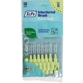 Tepe Extra Soft Arayüz Fırçası 0.8 Mm Yeşil 8 Adet - Tepe
