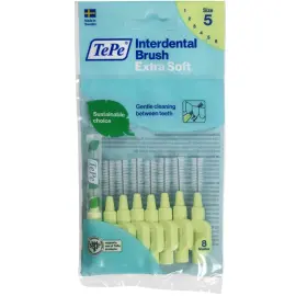 Tepe Extra Soft Arayüz Fırçası 0.8 Mm Yeşil 8 Adet - Tepe