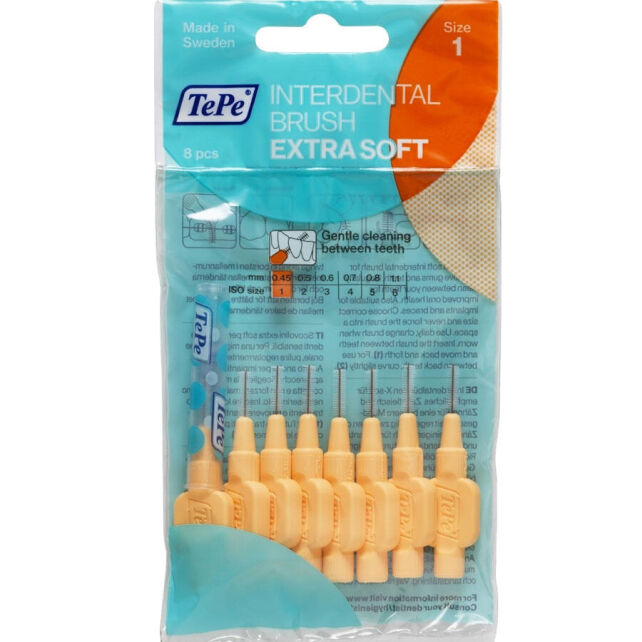 Tepe Extra Soft Arayüz Fırçası 0.45 mm Turuncu Tepe Extra Soft Arayüz Fırçası 0.45 mm Turuncu