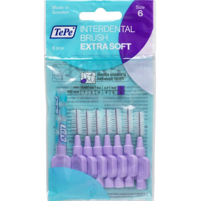Tepe Extra Soft Arayüz Fırçası 1.1 mm Mor - 1