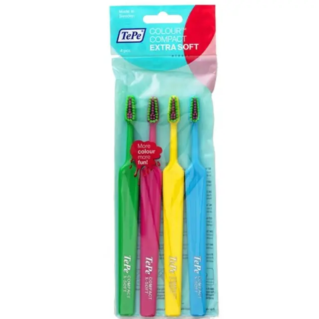 Tepe Select Colour Compact Extra Soft Diş Fırçası 4'lü - 1