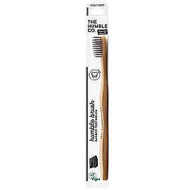 The Humble Co. %100 Doğal Bambu Charcoal Yetişkin İçin Diş Fırçası - Siyah - 1
