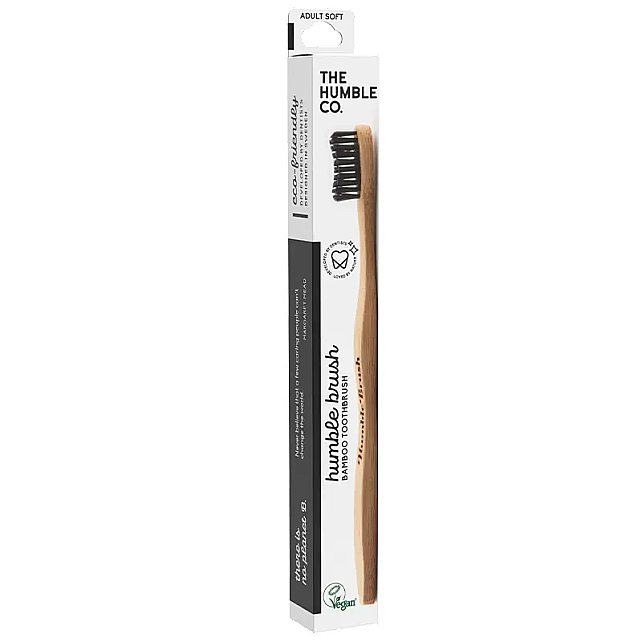 The Humble Co. %100 Doğal Bambu Charcoal Yetişkin İçin Diş Fırçası - Siyah - 2