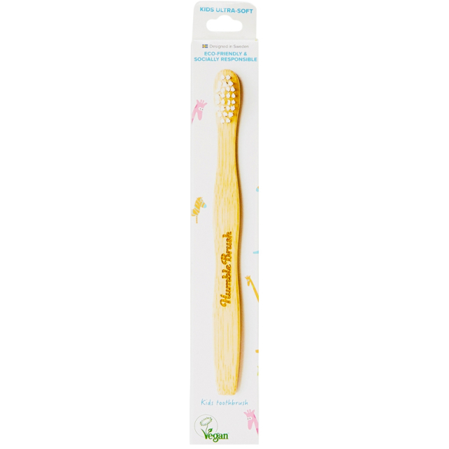 The Humble Co. %100 Doğal Bambu Çocuklar için Diş Fırçası Ekstra Yumuşak - Beyaz - 1