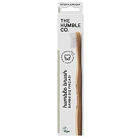 The Humble Co. %100 Doğal Bambu Yetişkin İçin Diş Fırçası Soft - Beyaz - The Humble Co.