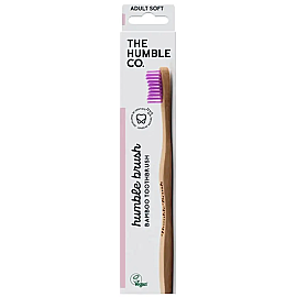 The Humble Co. %100 Doğal Bambu Yetişkin İçin Diş Fırçası Soft - Lila - 1