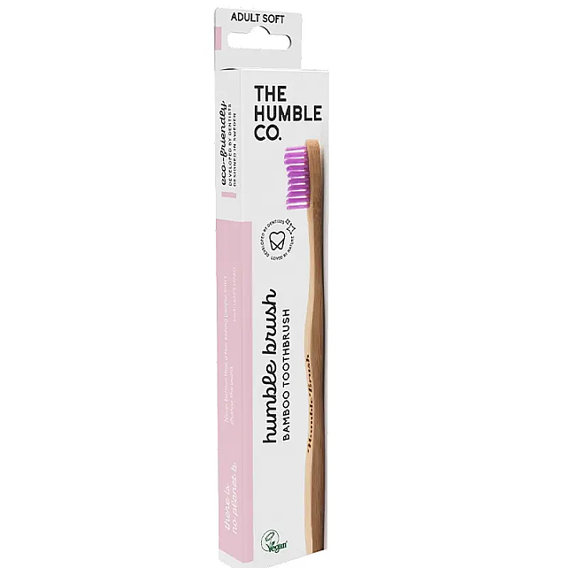 The Humble Co. %100 Doğal Bambu Yetişkin İçin Diş Fırçası Soft - Lila - 2