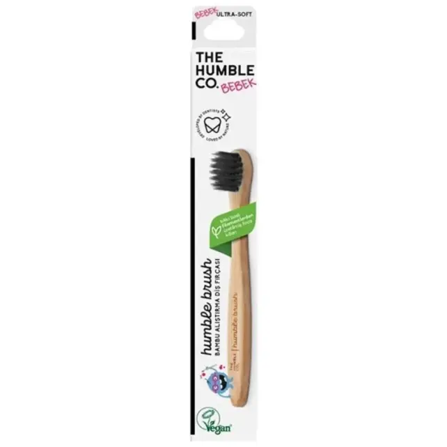 The Humble Co Baby - Bambu Bebek Diş Fırçası Siyah - 1