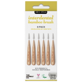 The Humble Co. Bamboo Interdental Brush - Arayüz Fırçası No:04 (O.70 mm) Yellow - THE HUMBLE CO.