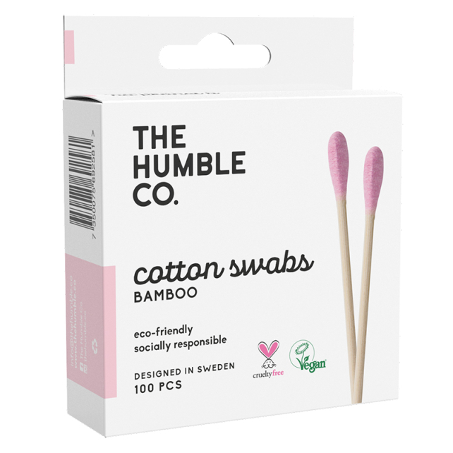 The Humble Co. Bambu Kulak Çubuğu - Lila 100 Adet - 1