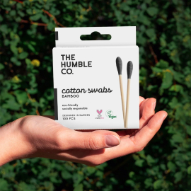 The Humble Co Cotton Swabs Bamboo - Pamuklu Çubuk Siyah 100 Adet - 3