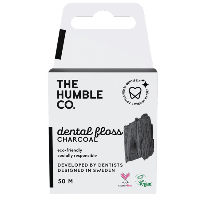 The Humble Co. Dental Floss - Organik Diş İpi 50 M Charcoal - 1