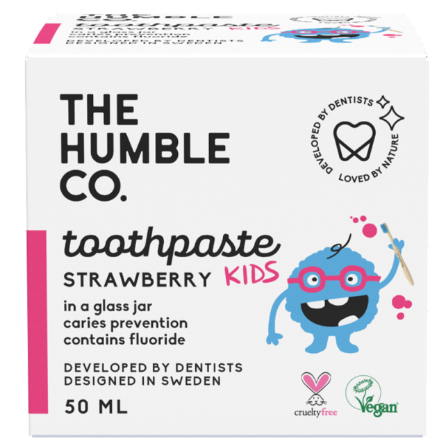 The Humble Co. Kids Çilekli Diş Macunu - Kavanoz 50 ml - 4